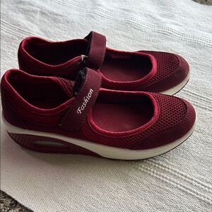 Red Mary Jane Sneakers